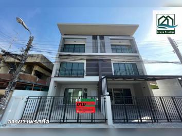 หมู่บ้านทิพวัล บางเมือง ทาวน์โฮมใหม่ สร้างเอง ใกล้รถไฟฟ้าสายสีเหลือง