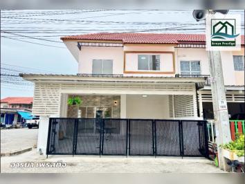 บ้านชายคลอง บางบ่อ สมุทรปรากร หลังมุม ตกแต่งพร้อมเข้าอยู่